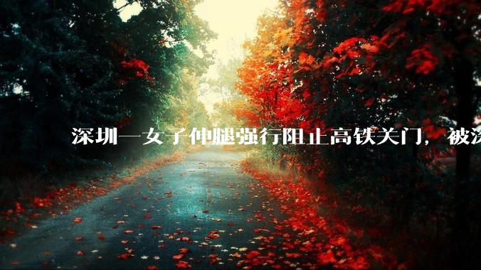 深圳一女子伸腿强行阻止高铁关门，被深圳铁路警方行政拘留，阻挡列车关门有哪些隐患？女子将面临哪些处罚？